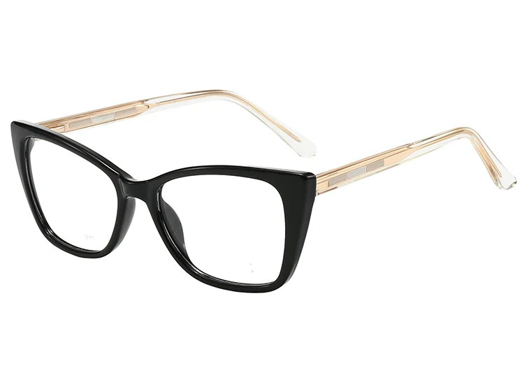 Linear Grid Pattern Colored Core Wire Temple Glasses