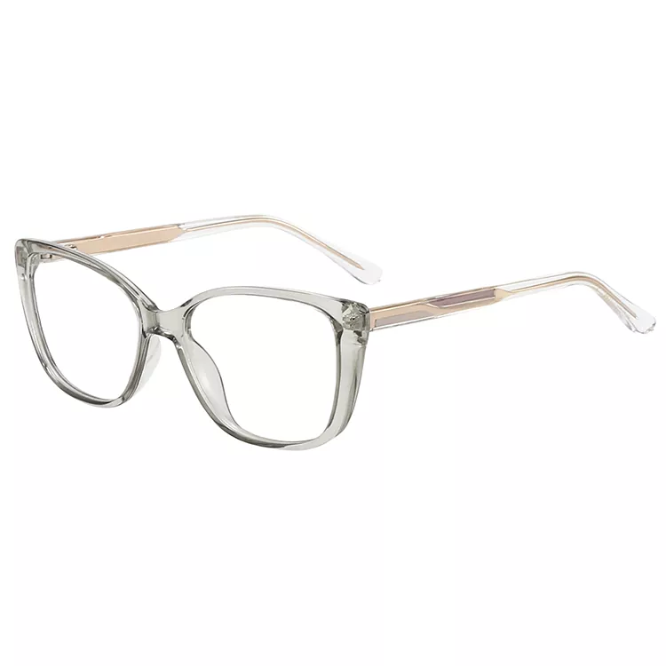 Blade Straight Pattern Colored Core Wire Temple Eyeglasses